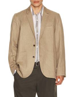 Rails - Bond Men's Linen Blend Notched Lapel Blazer Beige