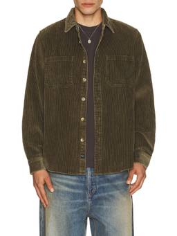 Rails - Corduroy Men's Ribbed Button-Down Shirt Olive