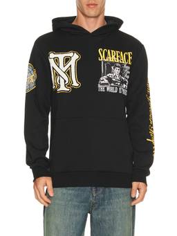 REASON - Scarface Men's Graphic Hooded Fleece Pullover Hoodie Black