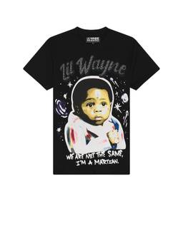 REASON - Dodge Men's Graphic Print Crew Neck T-Shirt White