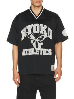 Ryoko Rain - Athletics Men's Graphic V-Neck Jersey T-Shirt Black