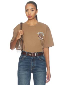Sendero Provisions Co. - High Stepper Unisex Logo Graphic Crew Neck T-Shirt Brown