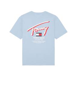 Tommy Jeans - Crest Club Men's Graphic Print Crew Neck T-Shirt Navy Blue