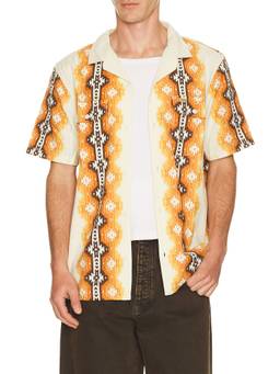 TOPO DESIGNS - Daytripper Men's Printed Short Sleeve Button-Down Shirt Multi-Color