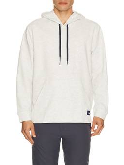Vintage Summer - Performance Diamond Men's Drawstring Hooded Pullover Hoodie Off White