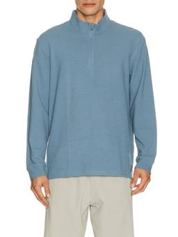 Vintage Summer - Performance Diamond Tech Men's Quarter Zip Sweatshirt Blue