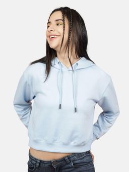 Freehand - Hooded Crop Sweatshirt