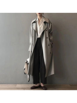 MISS MOSA BY AKANKSHA - Seoul Statement Grey Trench Coat
