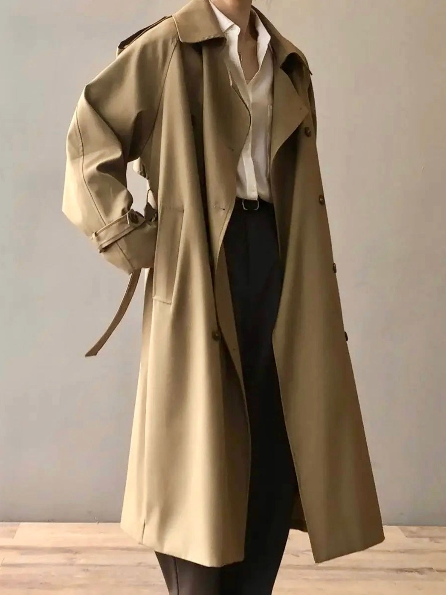 Seoul Statement Khaki Trench Coat-picture-13