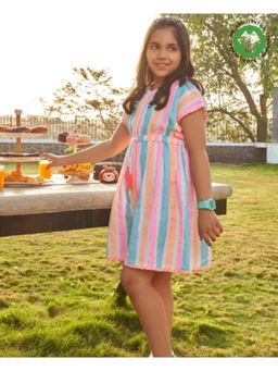 SWEETLIME BY AS - Multicoloured Striped Dress