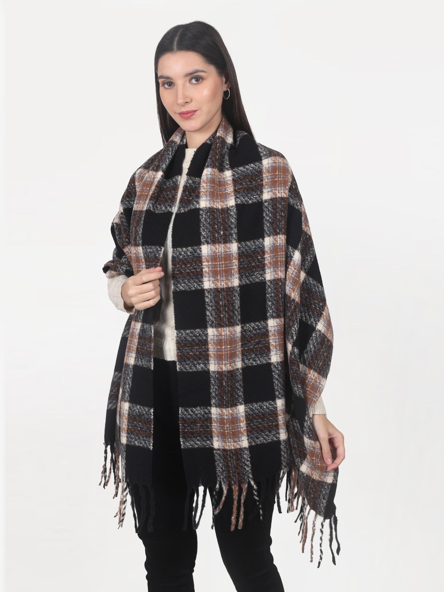 cazzano Black Checks Stole-picture-10