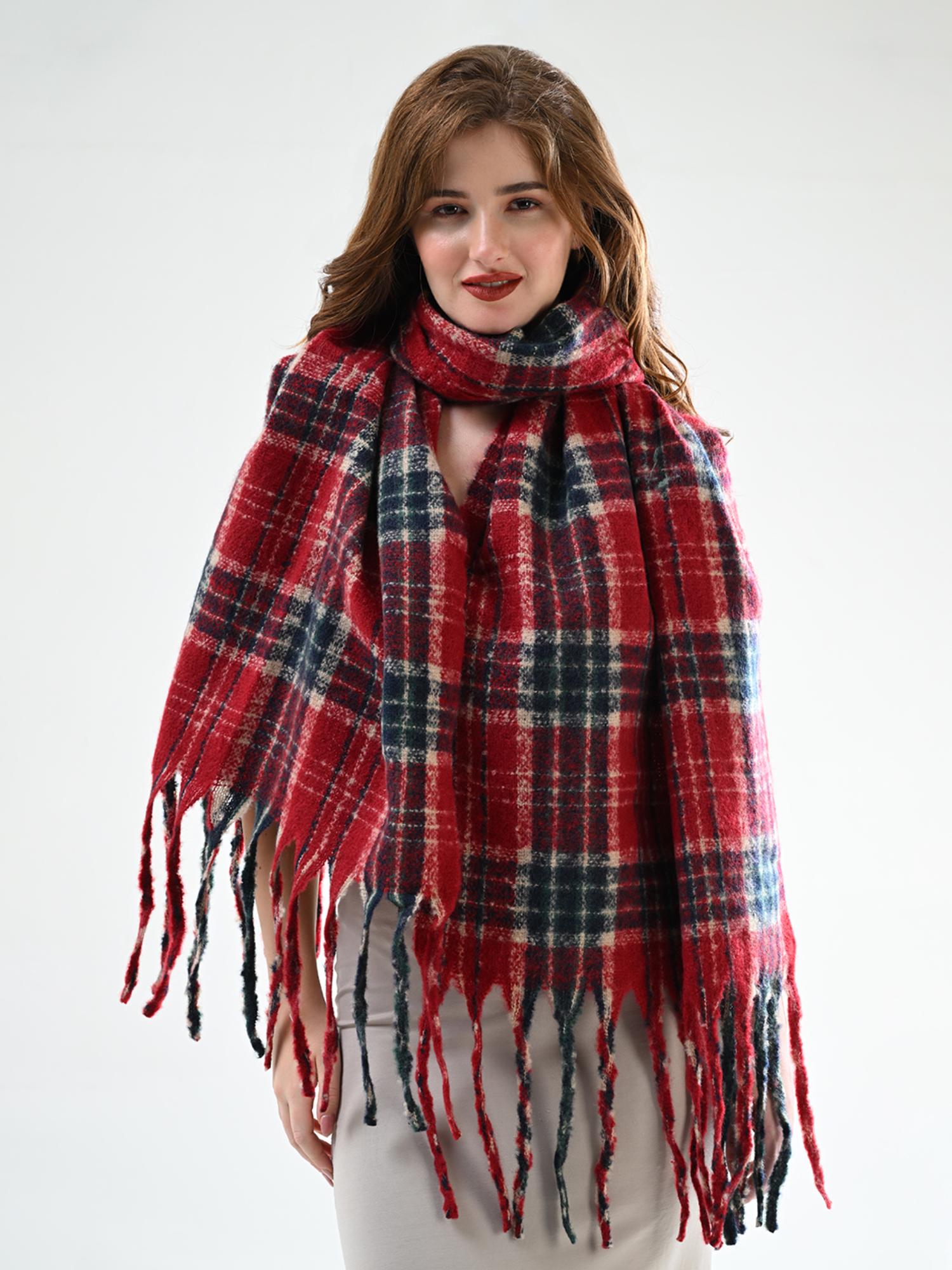 cazzano Red Checks Stole-picture-33