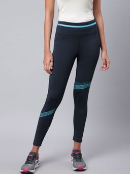 Alcis - Women Navy Solid Training Tights