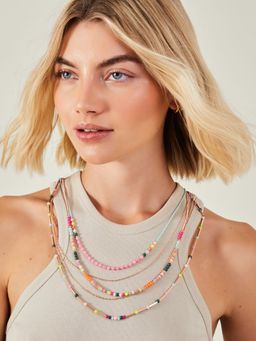 Accessorize London - Multi-Color Stones Necklace