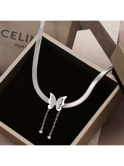 Aatmana - Silver Plated Statement Necklace