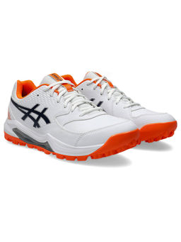 ASICS - GEL-LETHAL FIELD 2 Unisex White & Orange Cricket Shoes