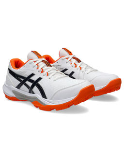 ASICS - GEL-PEAKE 3 Unisex White & Orange Cricket Shoes