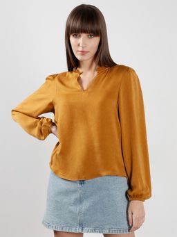 VERO MODA - Mustard Full Sleeves Top