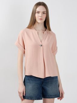 VERO MODA - Pink Short Sleeves Top