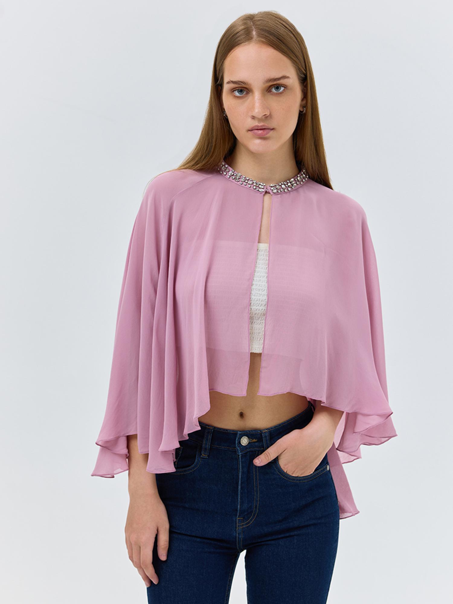 cover story Pink Embellished Cape-picture-32
