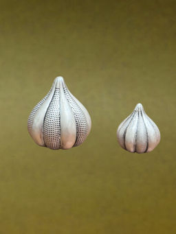 SABERA - Handcrafted Silver-Plated Modak Set For Ganesha & Mushak (Pack of 2)