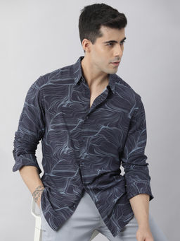 Rare Rabbit - Gravel Navy Shirt