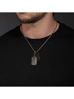 Police - Black Stainless Steel Necklace