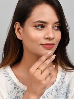 Silvermerc Designs - Handmade Gold Plated Adjustable Ring