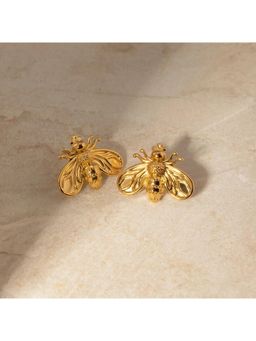 AMOSSH - 18K Gold Plated Stud Earrings