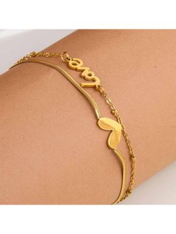 Palmonas - Gold Heartfelt Love Strand Bracelet