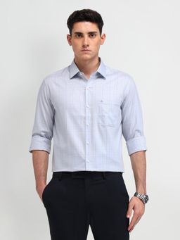 Arrow - Checks Grey Full Sleeves Collar Neck Shirt