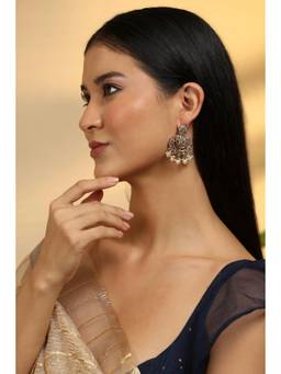 Biba - Women Yellow Stones Brass Pair Of Earrings
