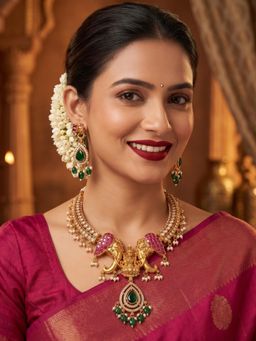 NUI - Women Multi-Color Stones Alloy Jewellery Set