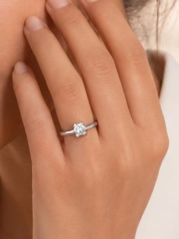 Ornate Jewels - Women White Stones Sterling Silver Ring