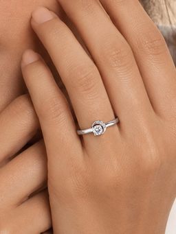 Ornate Jewels - Women White Stones Sterling Silver Ring