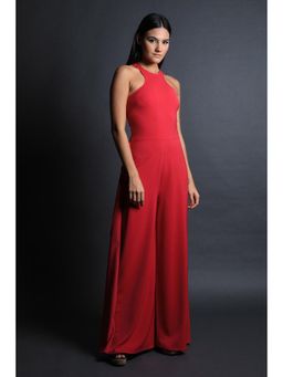 Swatee Singh - Racer Neck Criss Cross Back Jumpsuit