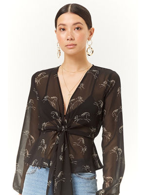 forever 21 horse blouse