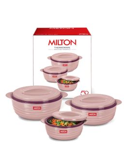 Milton - Aspire Jr.Set of 3 Serving Casserole Stainless Steel