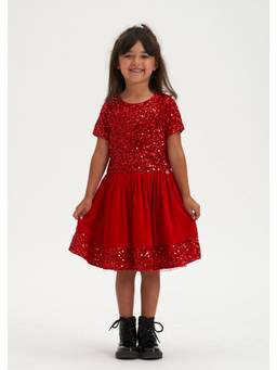 ANGEL & ROCKET - Embellished Red Dress