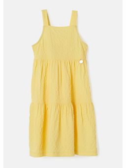 ANGEL & ROCKET - Textured Yellow Dress