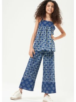 ANGEL & ROCKET - Printed Blue Top