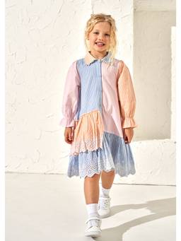 ANGEL & ROCKET - Colorblock Multi-Color Dress