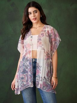StyleStone - Women's Printed Chiffon Shrug