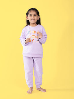 Orange Sugar - Lavender Sweet Treats Sweatshirt and Joggers (Set of 2)