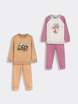 Orange Sugar - Bee Camp Sweatshirt and Joggers (Set of 4)