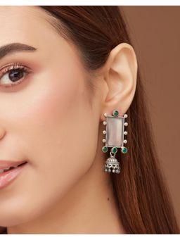 Fabindia - Green Jhumka Earrings