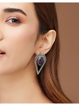 Fabindia - Purple Stud Earrings
