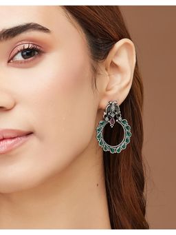 Fabindia - Green Drop & Dangler Earrings