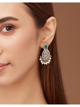 Fabindia - Green Drop & Dangler Earrings