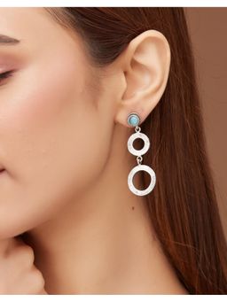 Fabindia - Blue Metal Drop & Dangler Earrings